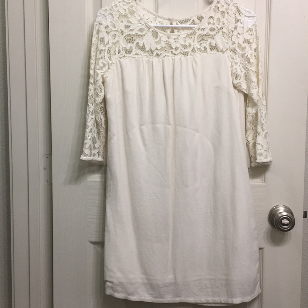Old Navy White Lace Dress